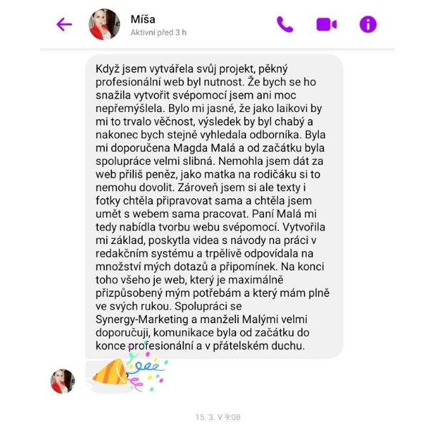 reference Míša Dědková (1)